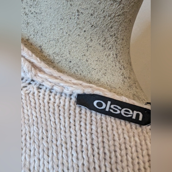 Olsen Europe Red Maple Cable Cotton Knit Sweater Size XL NWT - Picture 5 of 14